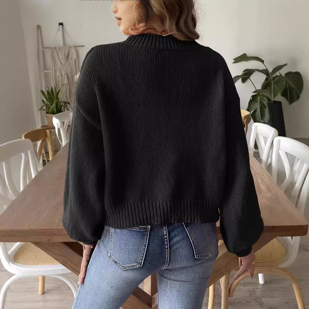 Dame cardigan med perledetaljer og afslappet snit Stilla