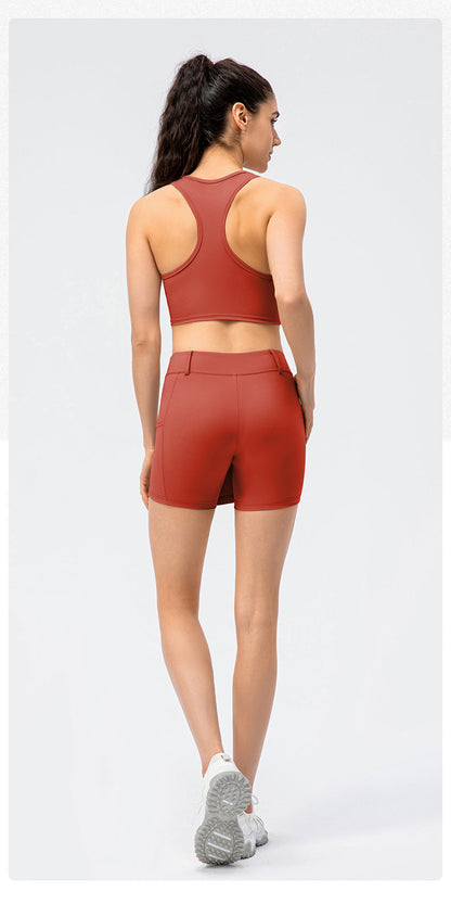 Stilla | Brocade Culotter Nude Feel Yoga Dance Løbeskørt Fitness Shorts