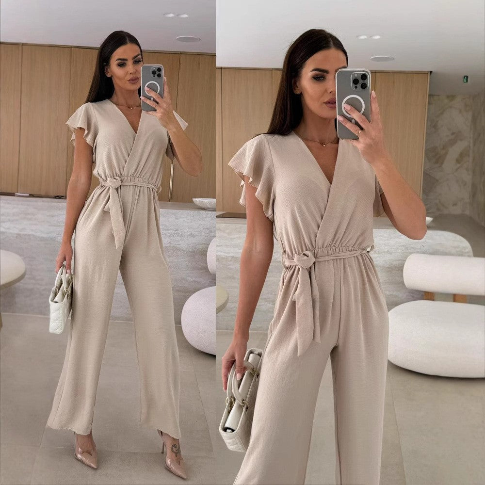 Dame Rynkesøm Bredbenet Jumpsuit Stilla