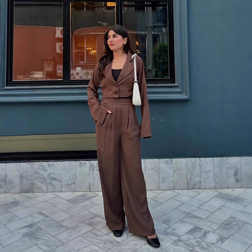 Dame elegant blazer-buksesæt Stilla