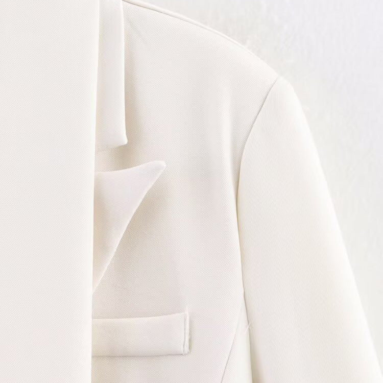 Dame elegant blazer med aftageligt halstørklæde Stilla