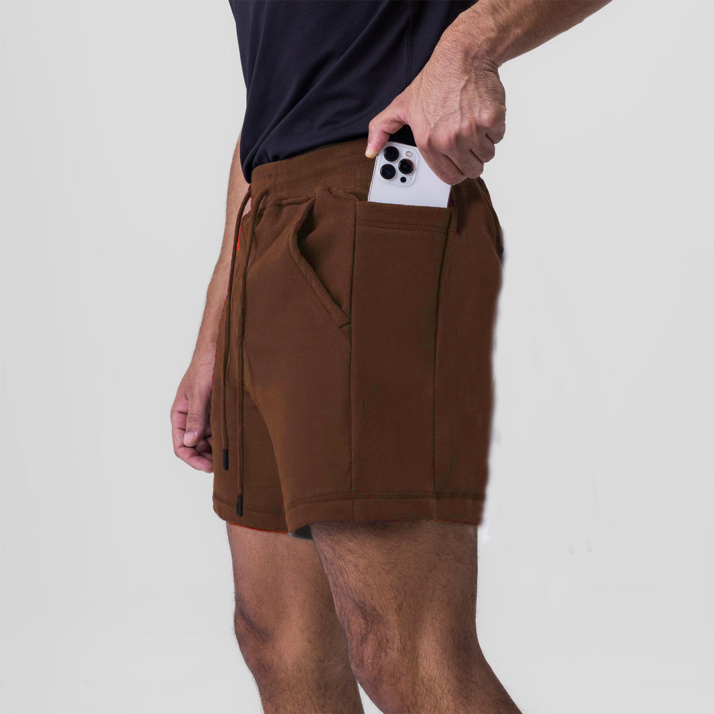 Herrer Sportslige Cargo-Shorts med praktiske lommer og elastisk talje Stilla