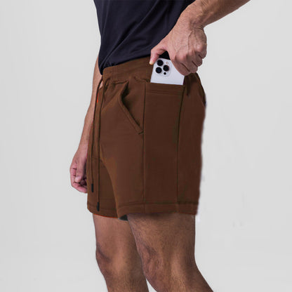 Herrer Sportslige Cargo-Shorts med praktiske lommer og elastisk talje Stilla