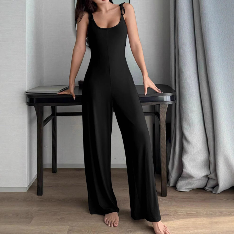 Damer justerbare stropper bred ben bukser jumpsuit Stilla