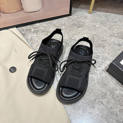 Dame Åndbare Fodtøj Sandaler med elastisk Overdel og skridsikker Sål Stilla