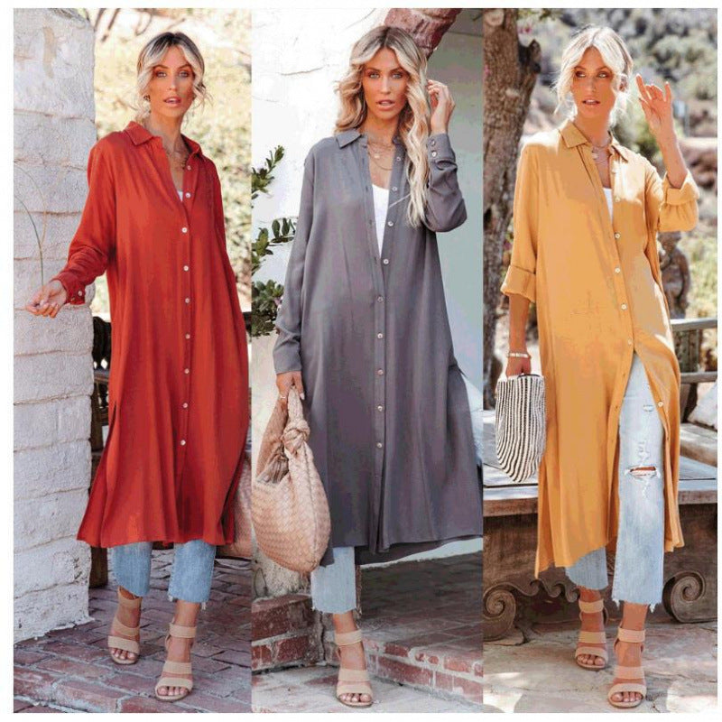 Femme Button-Up Skjorte Kjole Stilla