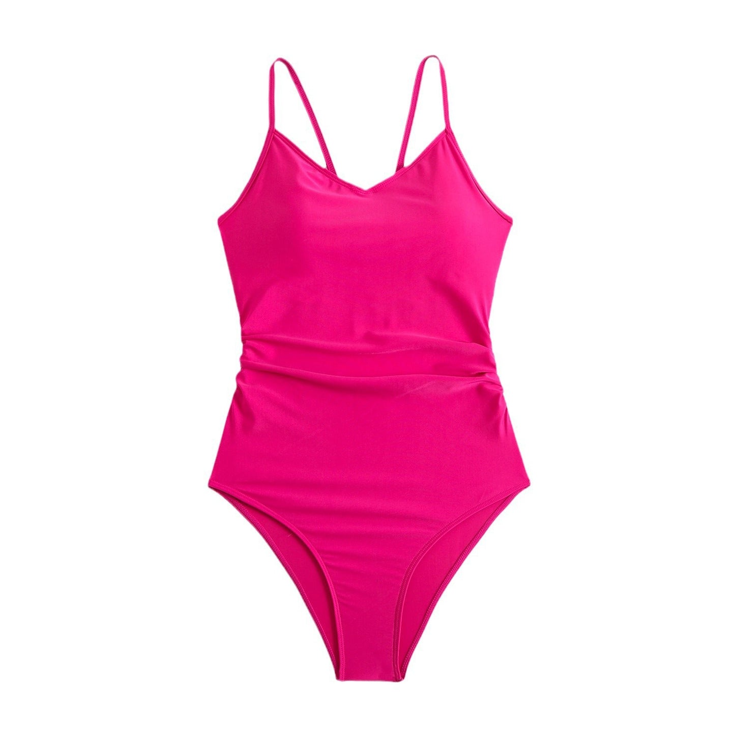 Dame elegant badedragt med V-udskæring og stilfulde multiple stropper Stilla