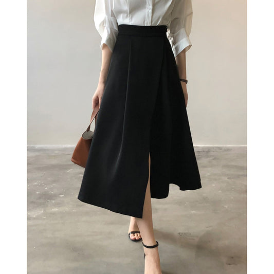 Dame elegant blyantskjorte med mode split og tætsiddende design Stilla