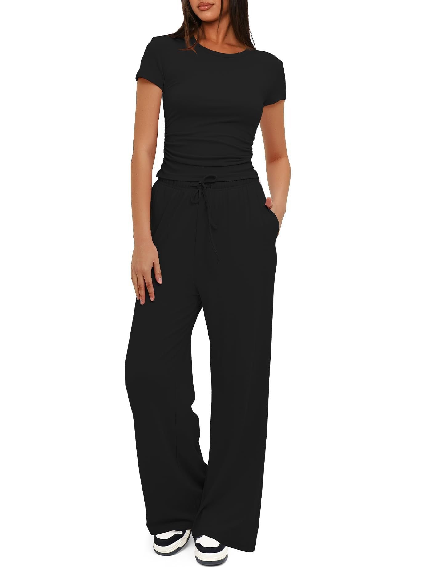 Dame fritids-jumpsuit med taljerbart design og afslappet snit Stilla