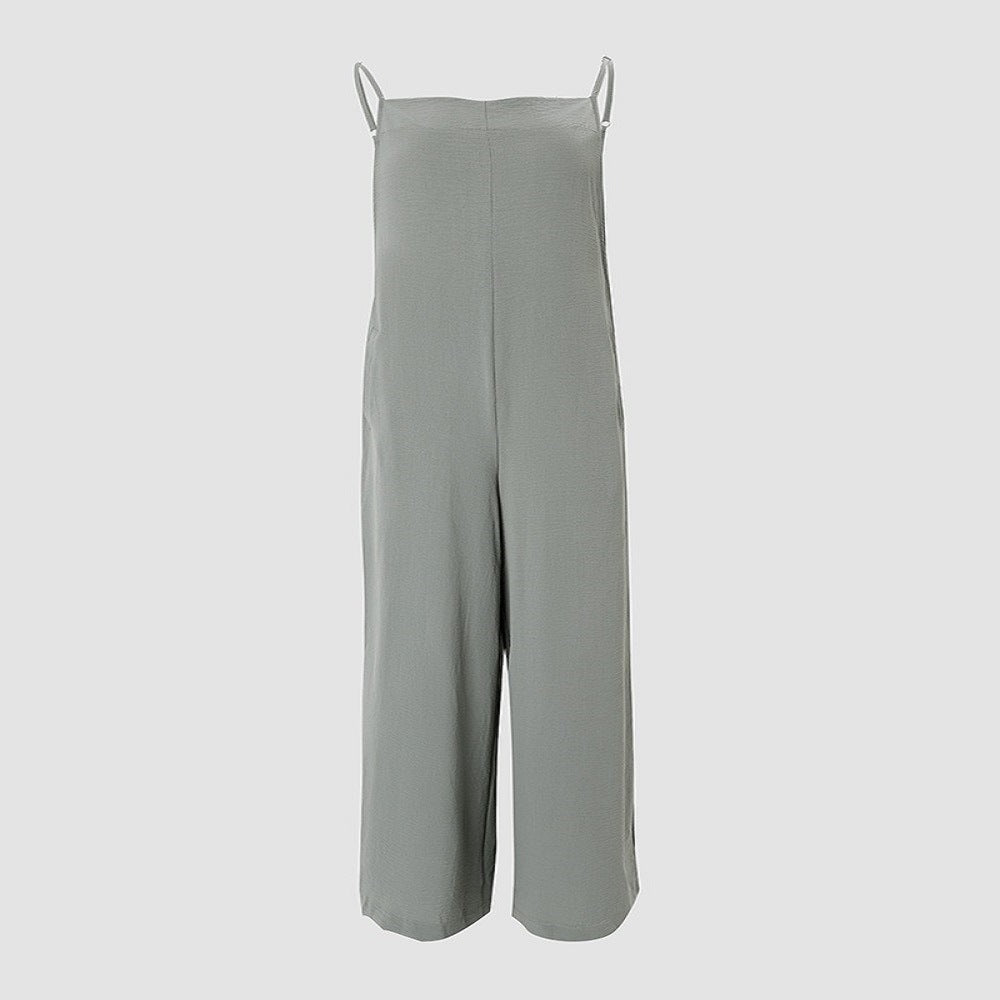 Dame Løs Jumpsuit med vide ben og praktiske lommer Stilla