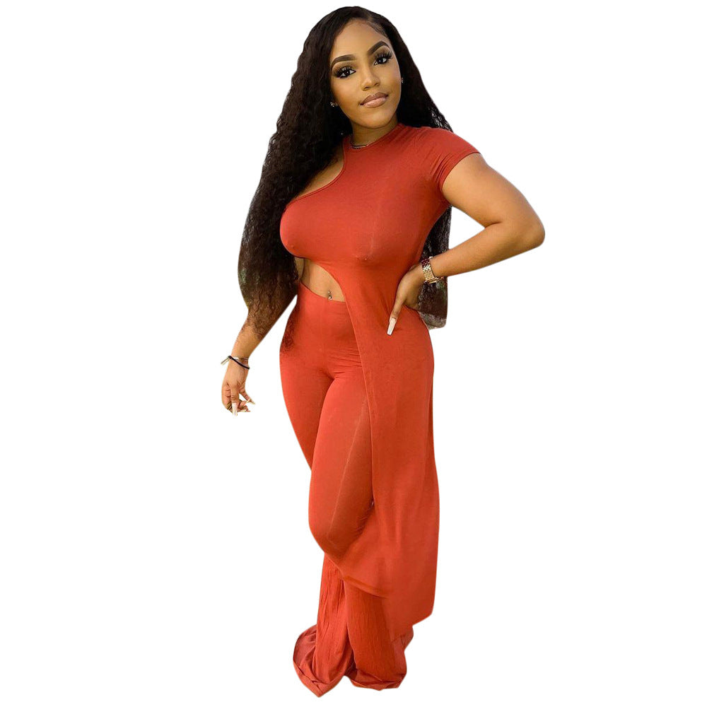 Dame Elegant Cut-Out Jumpsuit med flydende snit Stilla