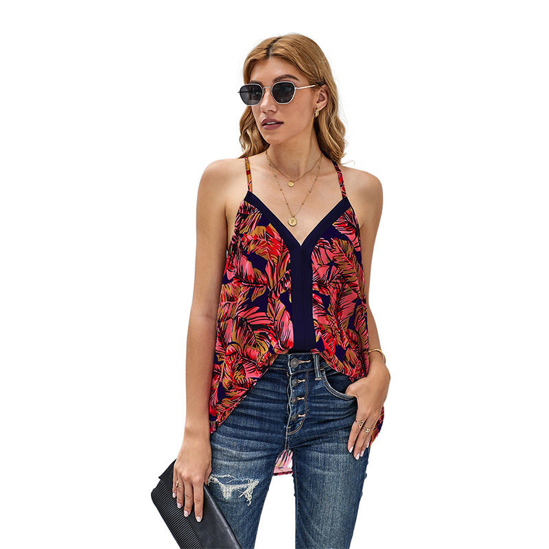 Dame dekorativ top med glimmerdetaljer Stilla