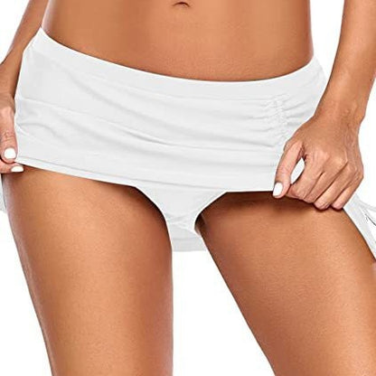 Dame Modische Badeshorts med siden Raff-detail Stilla