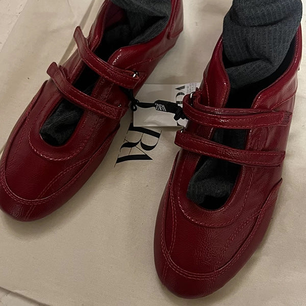 Dame Adskillige Dobbeltslids Casual Mary Jane Ballerinaer Stilla