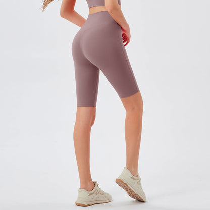 Stilla | Høj Talje Yoga Shorts Åndbare, Formende Fitness Shorts Til Kvinder