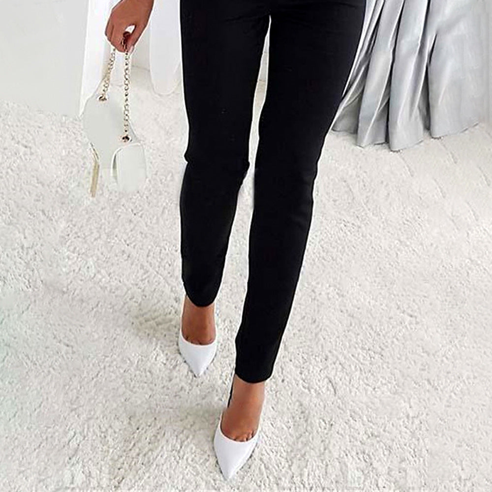 Dame Elegant Jumpsuit med glitrende ærmer og dyb V-udskæring Stilla