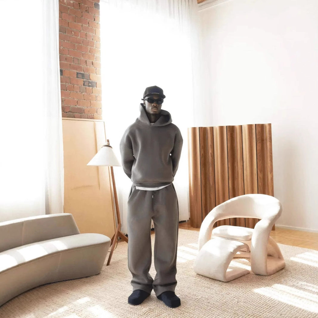 Herre Oversized Hoodie-sæt med moderne design og komfortabel pasform Stilla