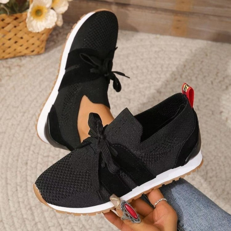 Dame åndbare sport sneakers med elastisk overmateriale Stilla
