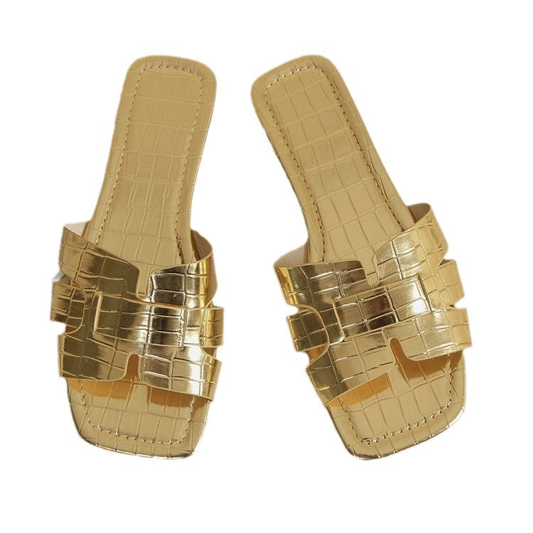 Dame åbne mules med moderne rem-design og komfortabelt fodbedd Stilla