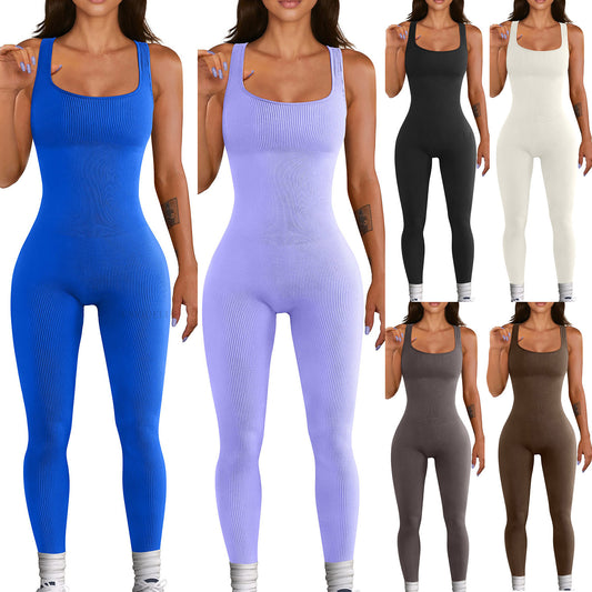 Dame Kvalitets Strik-Jumpsuit med figursmigrende snit Stilla