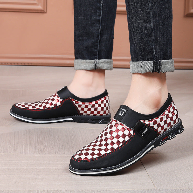 Herre stilfulde slippers skakbræt sneakers Stilla