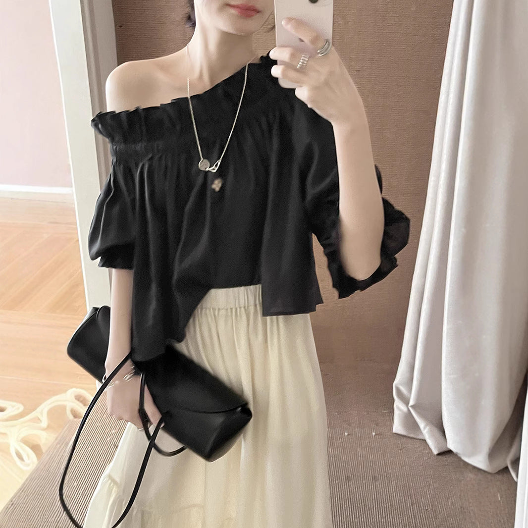 Dame afslappede shorts med elastisk talje og let stof Stilla