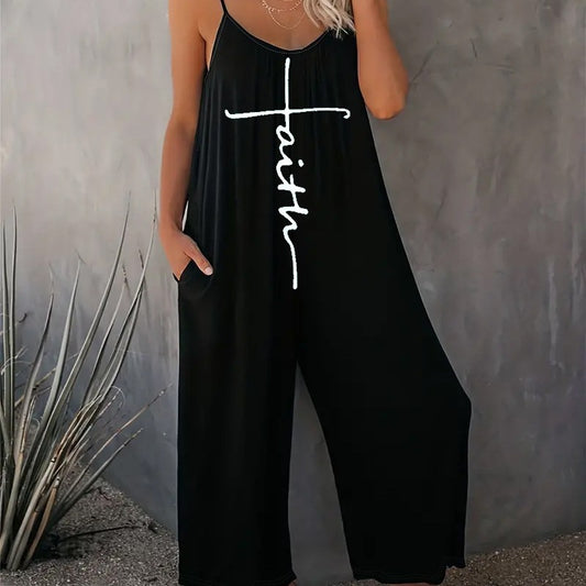 Dame Casual Jumpsuit med løs pasform og praktiske lommer Stilla