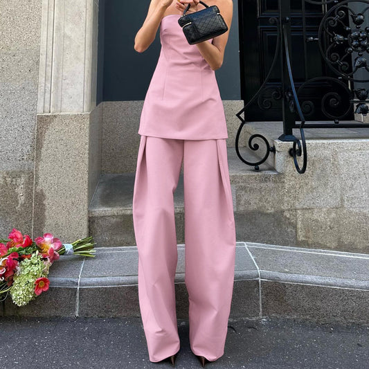 Dame Elegant og stilfuld jumpsuit med skulderfri design Stilla