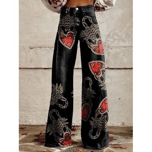 Stilla | Casual Floral Bred Bukser