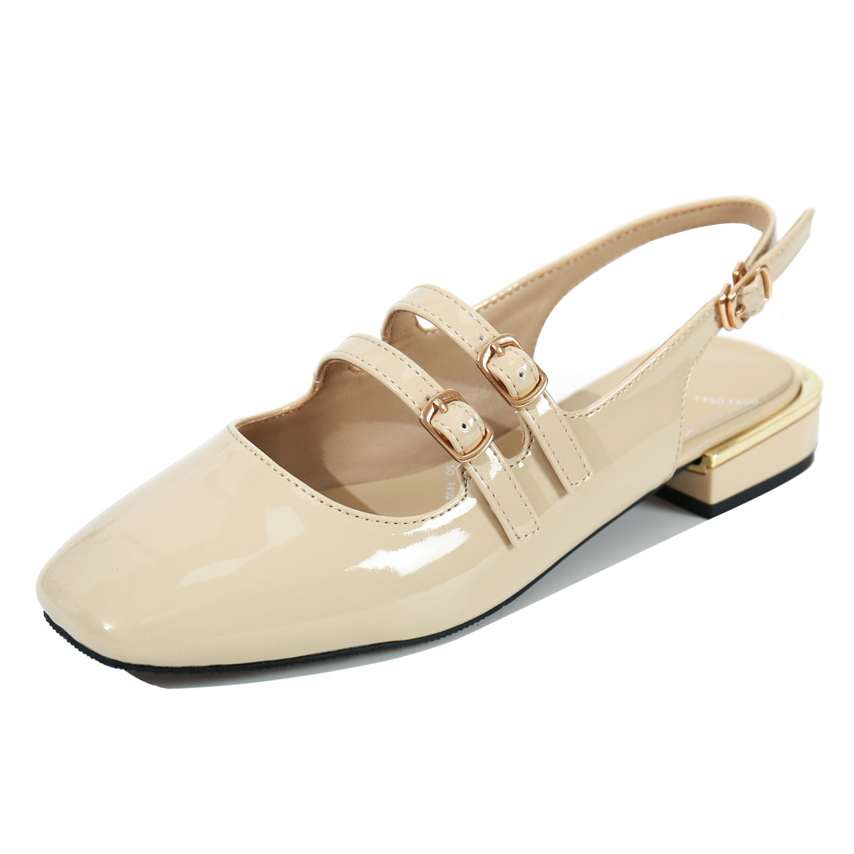 Dame Elegant Dobbelt Skulder Slingback Flade Sko Stilla