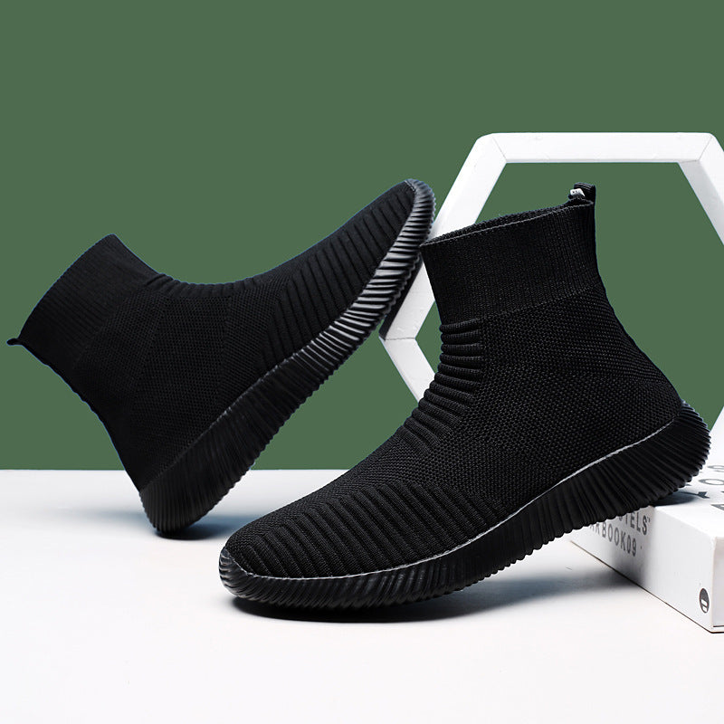 Herrer Strik High-Top Slip-On Sneakers Stilla