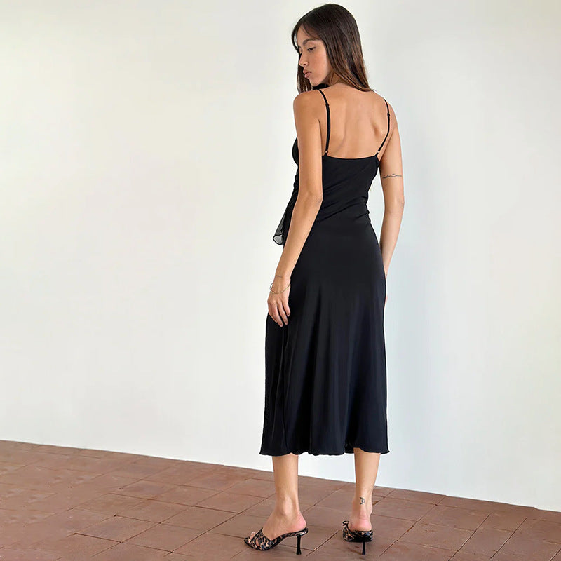 Dame Elegant Flæse Slipkjole Stilla