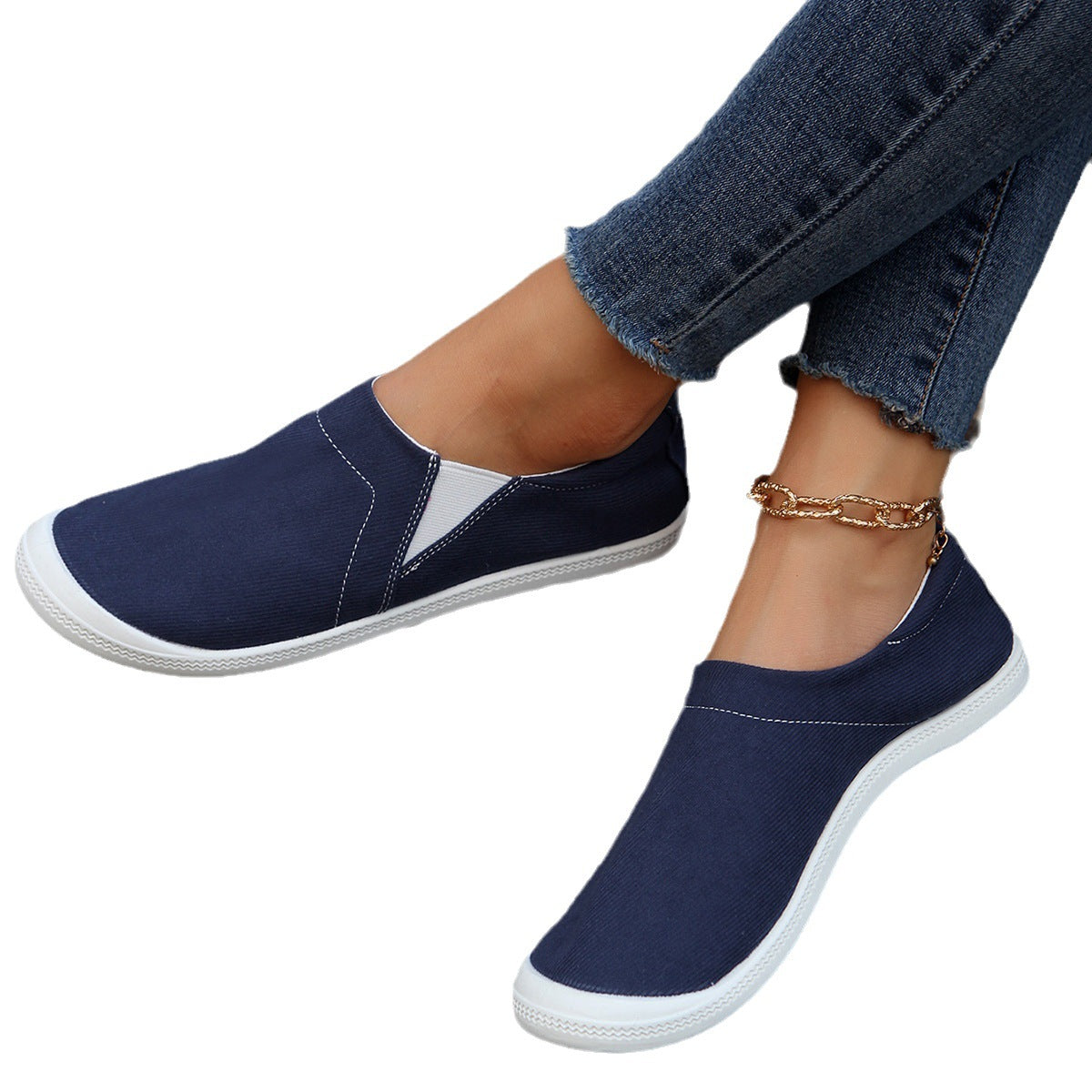 Dame elastiske Slip-On Sneakers Stilla