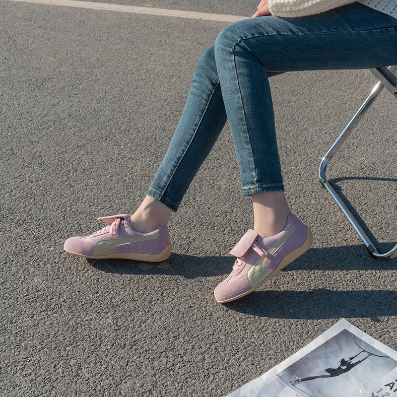 Dame sneakers med åndbar mesh-overflade og fleksibel velcro Stilla