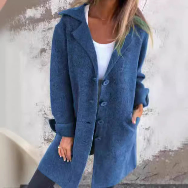 Dame afslappet oversized jakke med struktureret stof Stiila