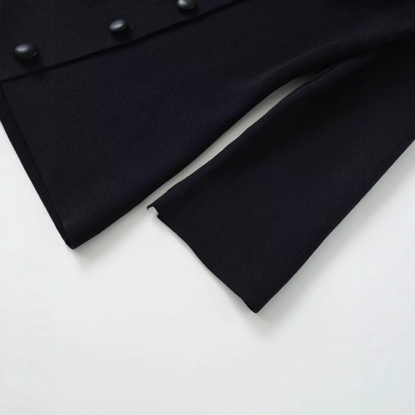 Dame elegant Blazerjakke med dobbelt knapdekoration Stilla