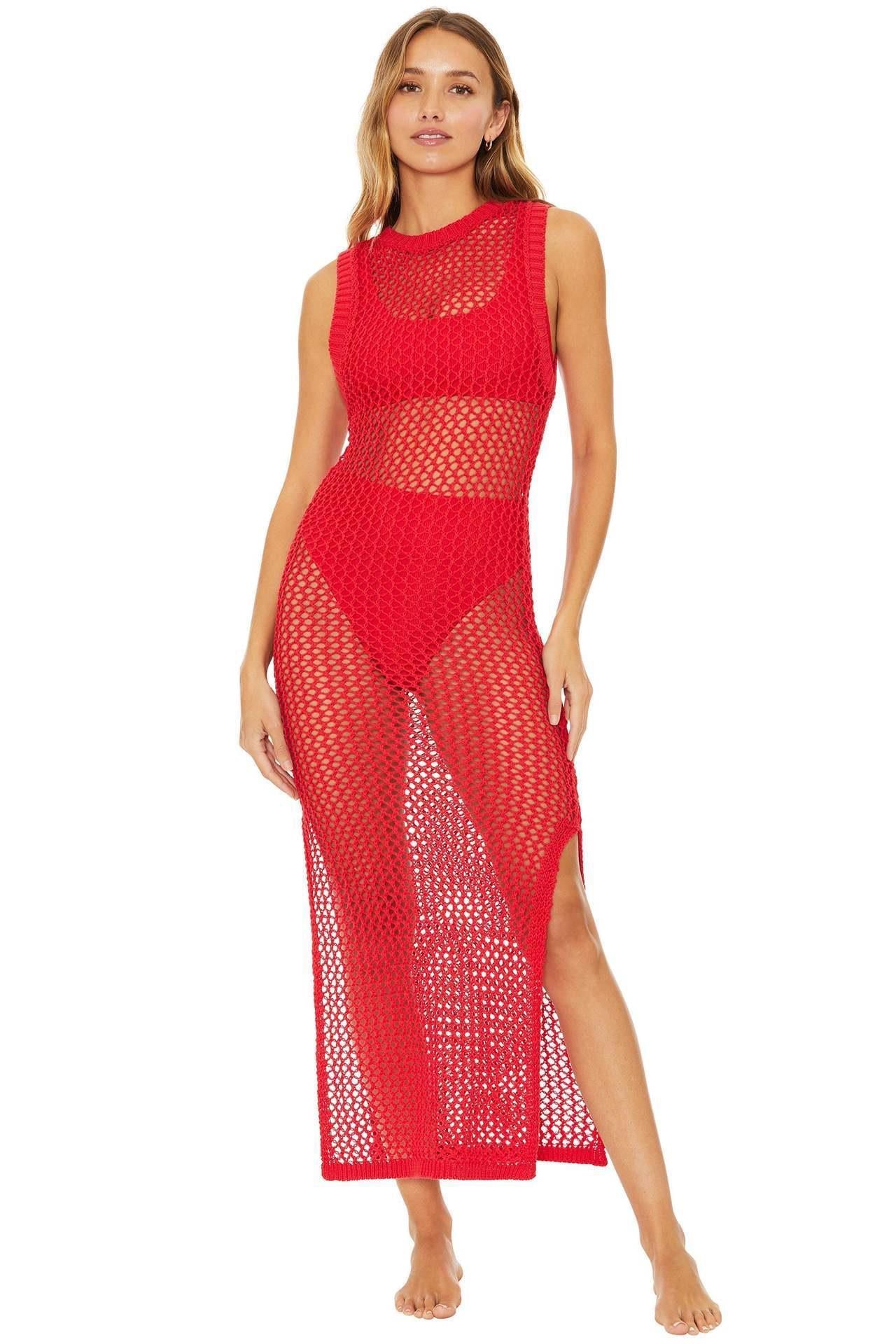 Dame Åben Strik Strand Graviditetskjole Stilla