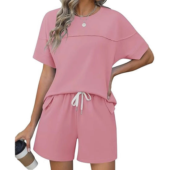 Dame afslappet sportssæt med elastisk talje og praktiske lommer Stilla