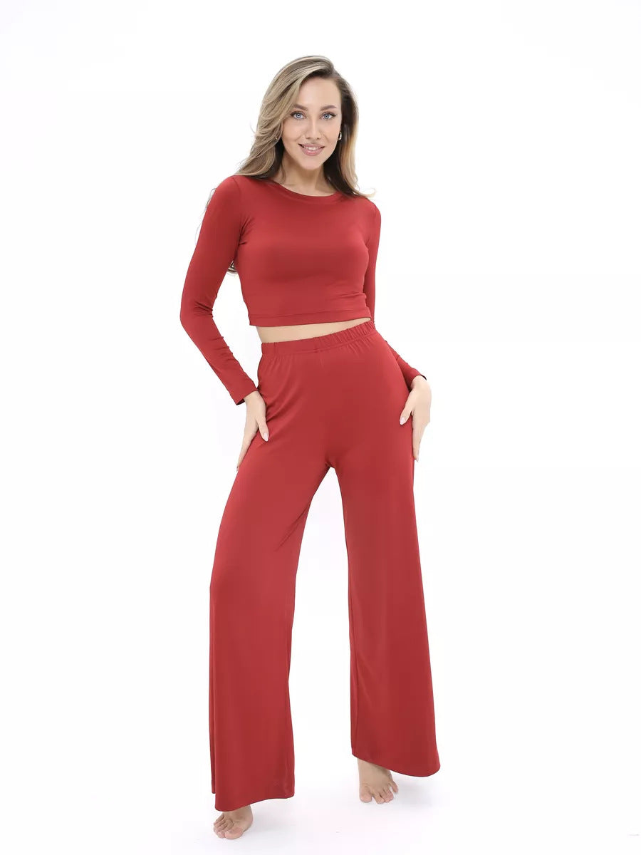 Dame afslappet lounge-sæt med blødt stof og elegant pasform Stilla