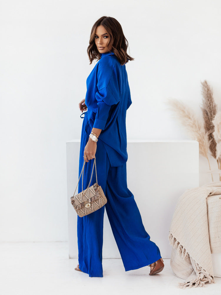 Damer Casual Jumpsuit med brede ben og taljereim Stilla