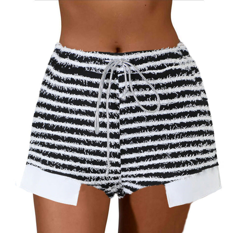 Dame stribede strik Lounge Shorts Stilla