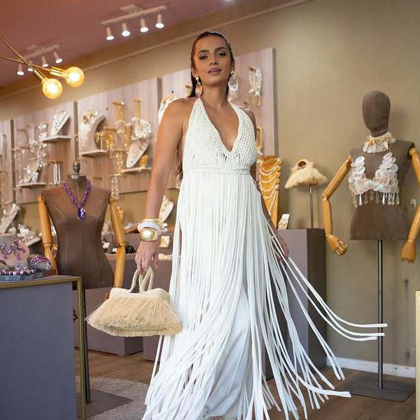 Dame designer håndtaske med muslingemotiv Stilla