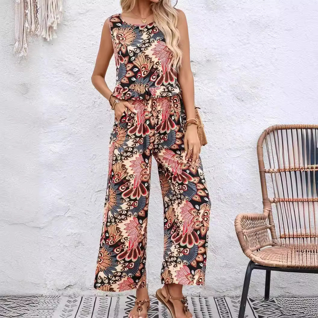 Dame Floral Print bred Ben Jumpsuit Stilla