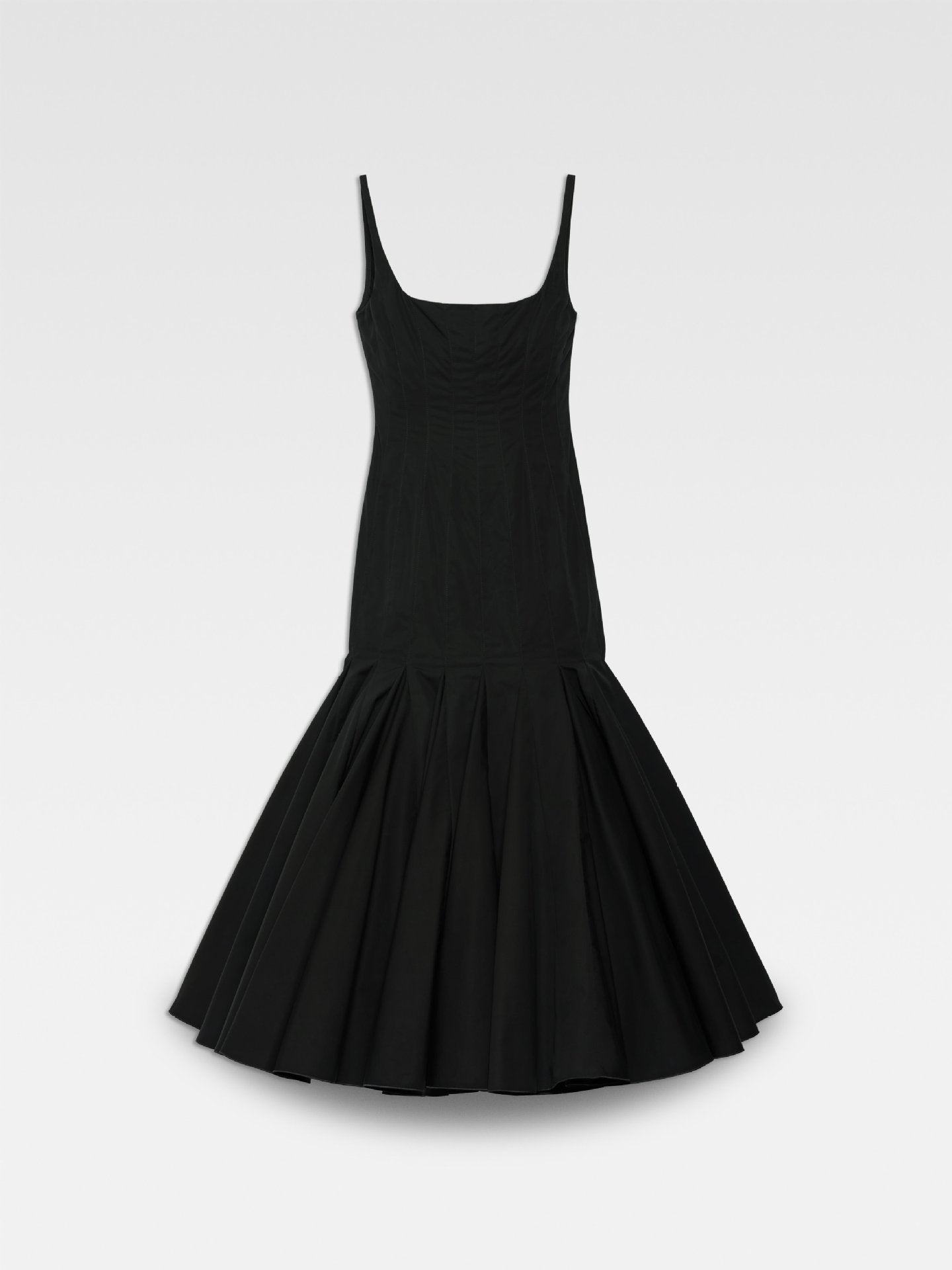 Dame A-linje midi-kjole med udvidet nederdel Stilla