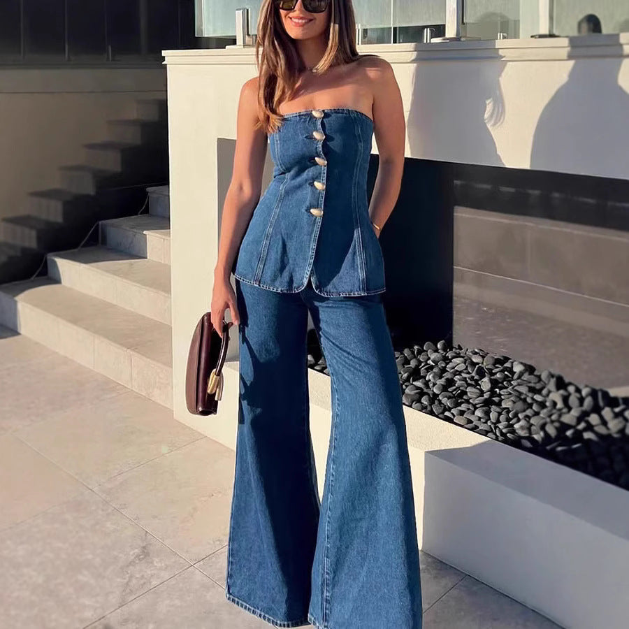 Dame Denim Couture Ensemble Stilla