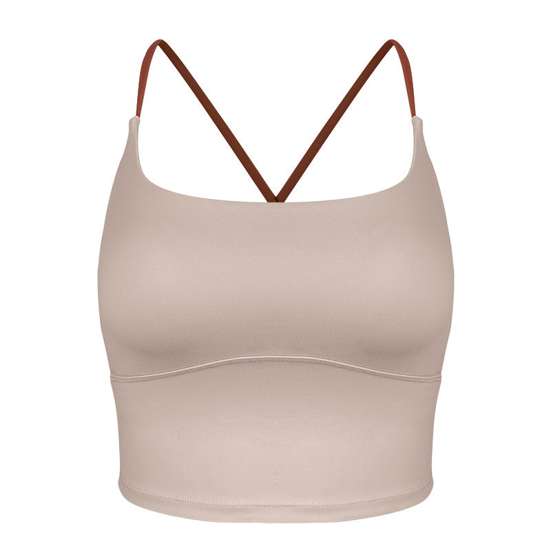 Dame sporty bustier med dobbelt stropdesign og innovative fugttransportteknologier Stilla
