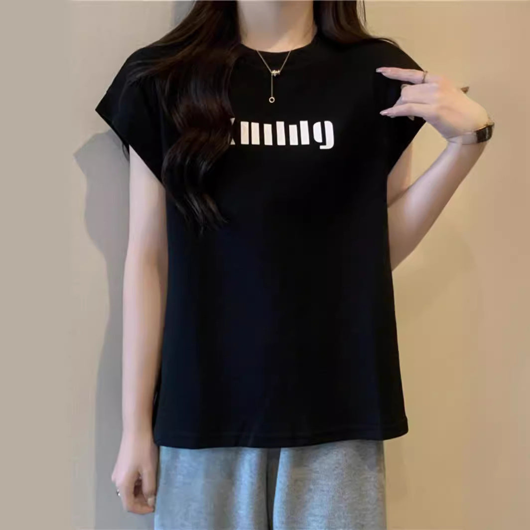 Femme Relaxed Fit Grafik Muskel Tee Stilla