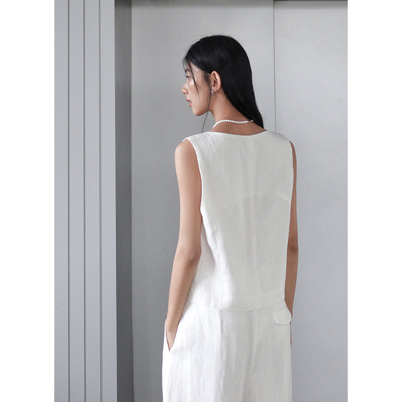 Dame afslappet blusevest med struktureret overflade og praktiske lommer Stilla