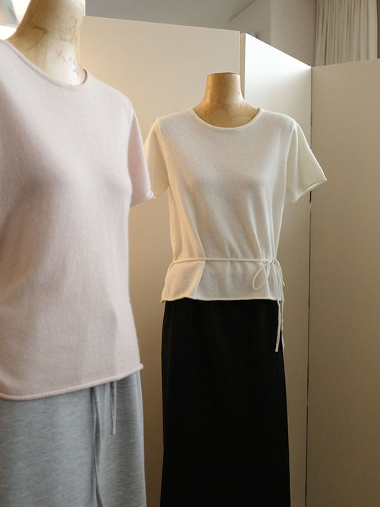 Dame afslappet overdel med taljerbar bælte og behagelig pasform Stilla