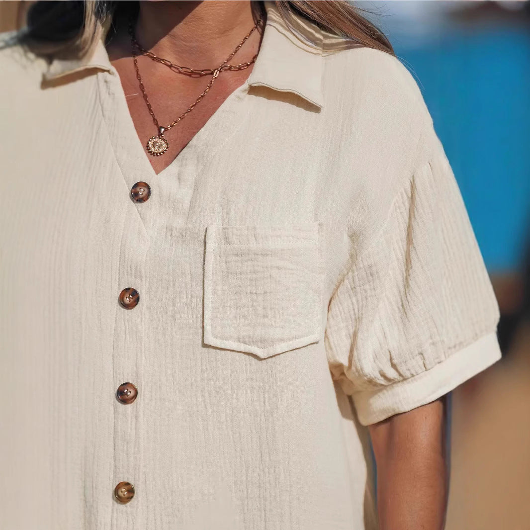 Dame afslappet skjorte kjole Stilla